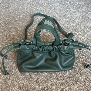 Madewell small dark green leather purse